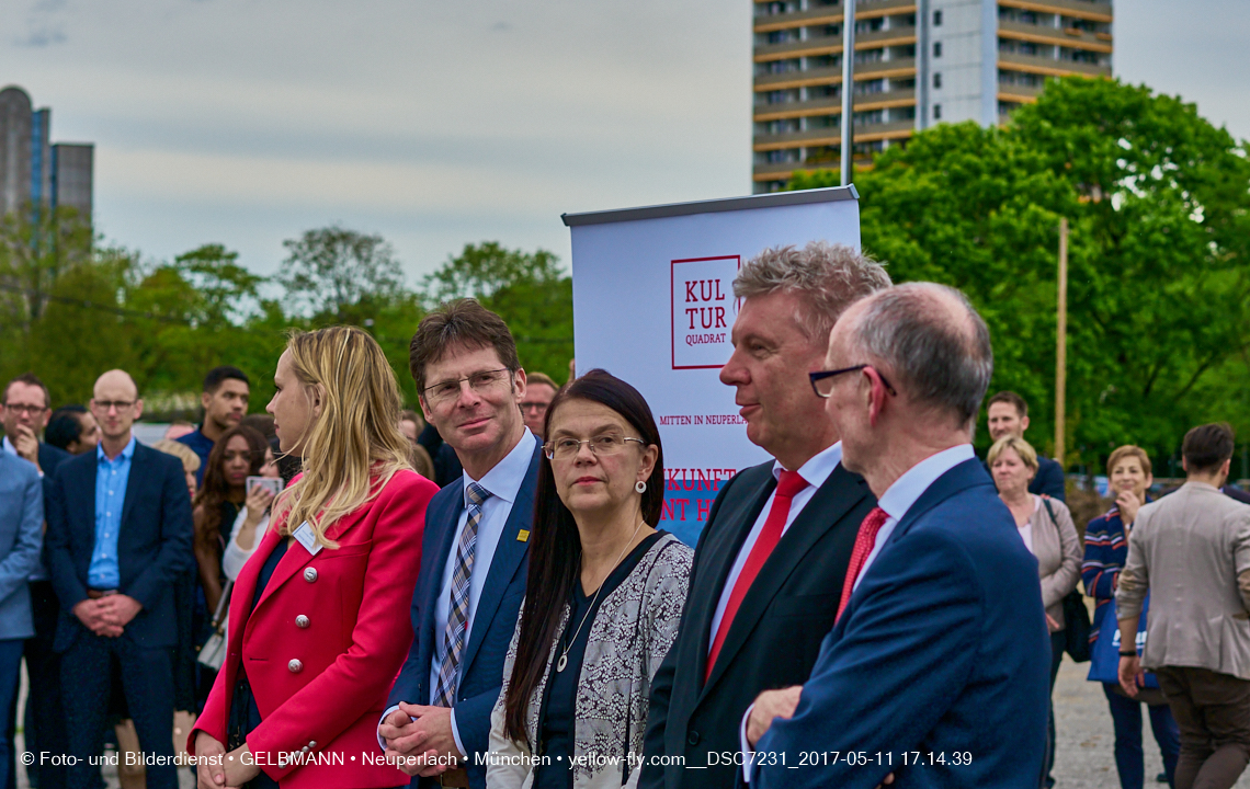 11. Mai 2017 - Grundsteinlegung für die LOGE und dem Kulturquadrat in Neuperlach
